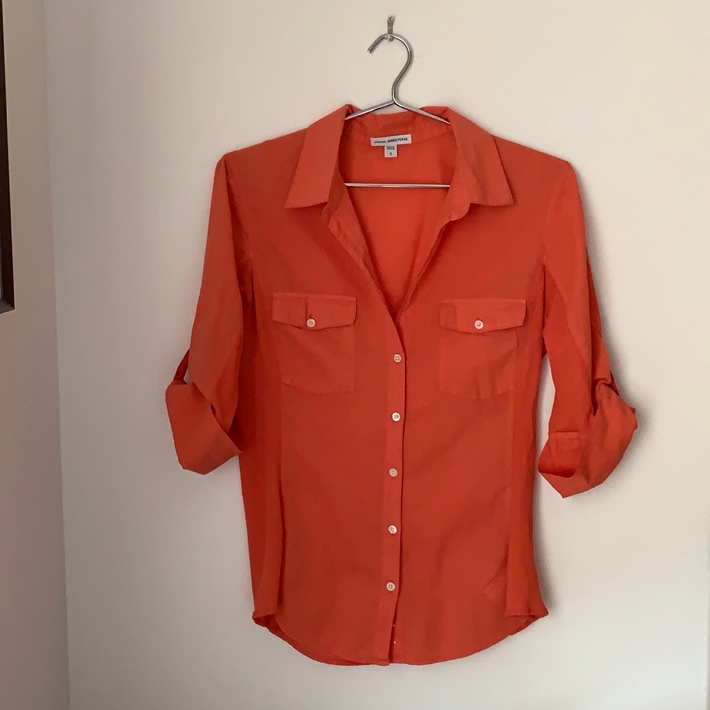 James Perse Cotton Side Panel Shirt